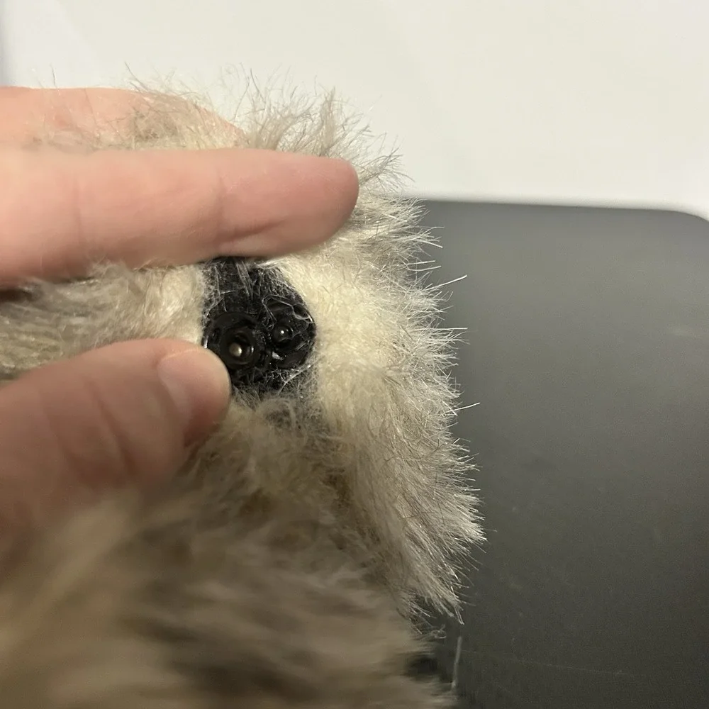 Women's Fox Faux Fur with Black Band‎ Earmuffs (O/S, Beige, Black)